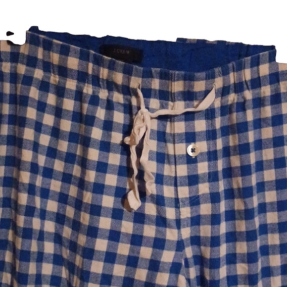 j.crew comfy blue/ off white checked mens pj pants. Size medium tall.Comfy! - Picture 2 of 8